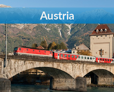 Bilety kolejowe do Wiednia i całej Austrii