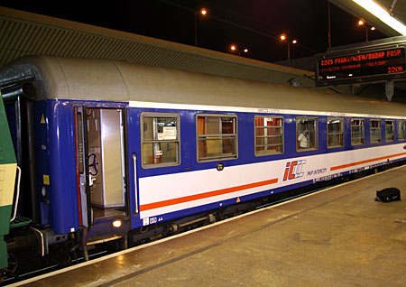 Night train "Silesia" at Krakow