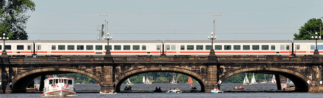 Pociąg w Hamburgu Podróże po Europie