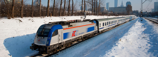 Pociąg IC/EC w Warszawie